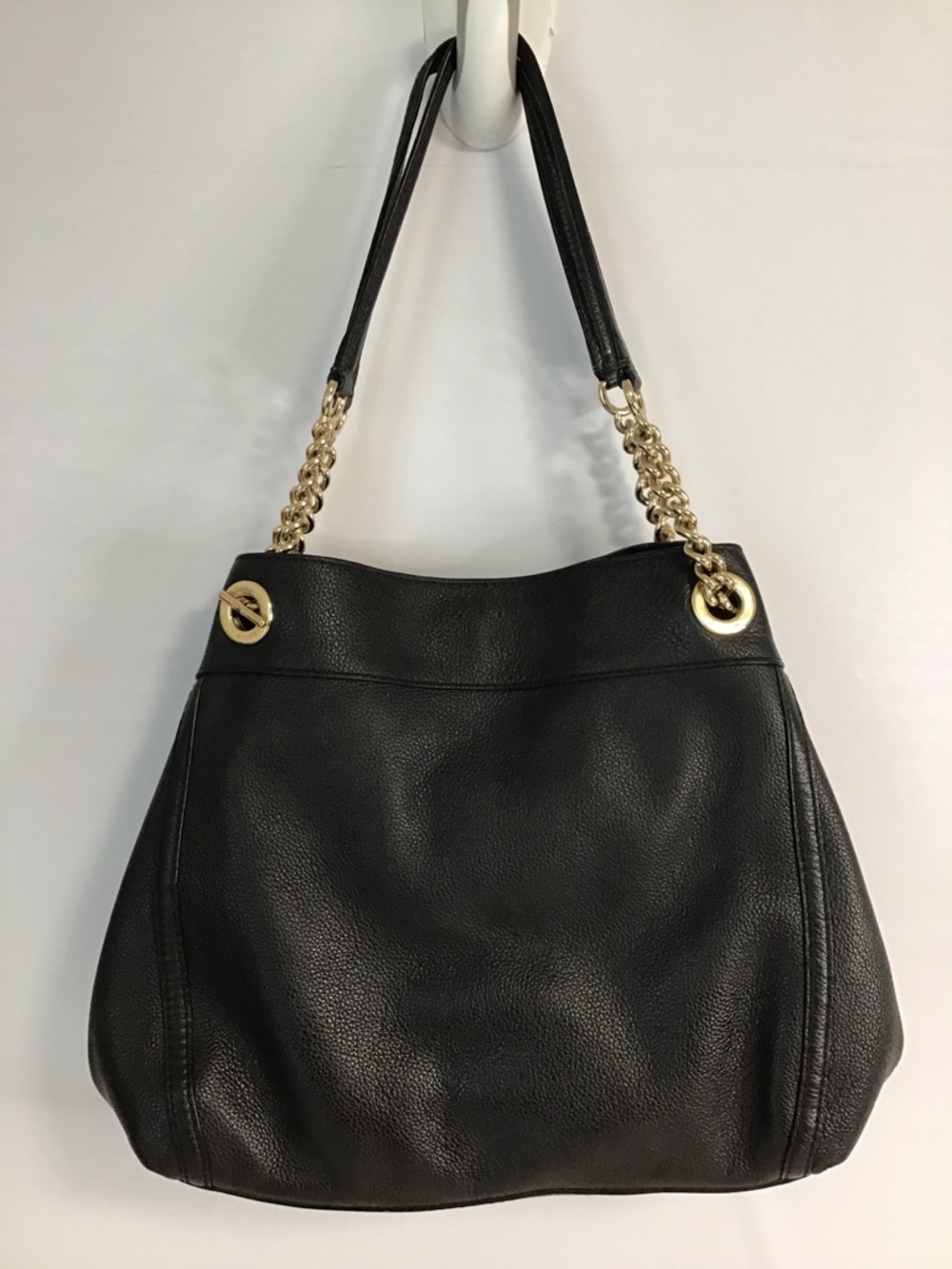 Coach 36855 Edie Turnlock Black Pebble Leather Shoulder Bag - Picture 4 of 15